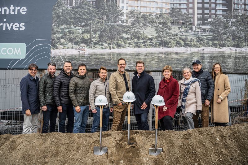 Première pelletée de terre officielle du projet VERTUO à Sherbrooke